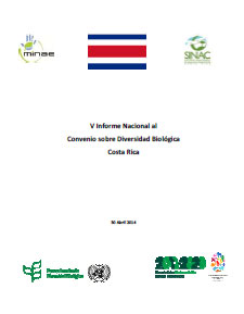 V Informe Nacional al Convenio sobre Diversidad Biológica, Costa Rica